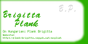 brigitta plank business card